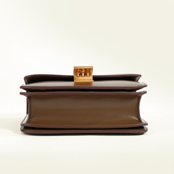 Italian Calfskin Leather Bag, Designer Bag, Italian Leather Box Bag - Picture 9 of 9